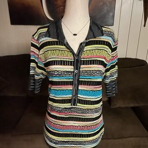 Missoni~ Hippy Multi-Color Blouse (Italy) SZ 10